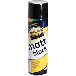 Prosolve Matt Black Paint 500Ml Mbp5A