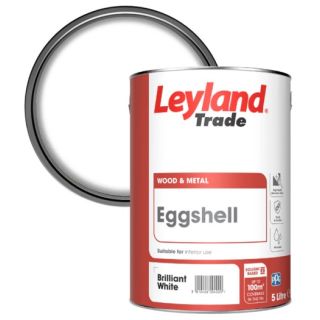 5Ltr Leyland Trade Eggshell Brilliant White