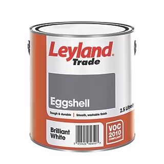 2.5Ltr Leyland Trade Eggshell Briiliant White