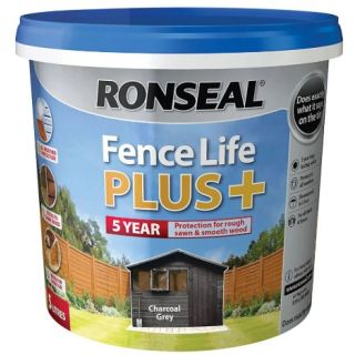 Ronseal Fence Life Plus + Charcoal Grey 5Ltr