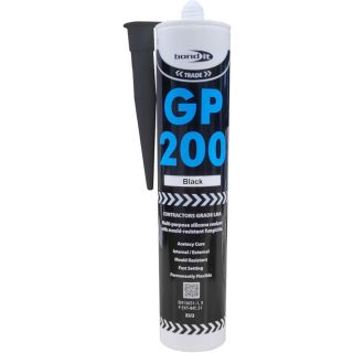 Bond It Gp200 Contractor Low Mod Silicone Black Eu3 Bdsvbl