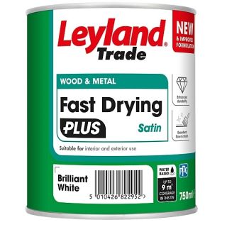 Leyland Fast Dry Brilliant White Satin 750Ml