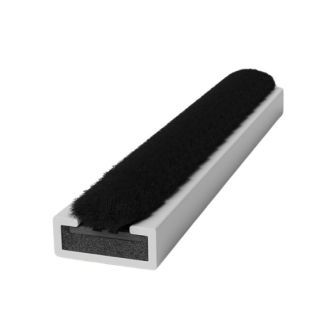 10mm x 4mm x 2.1Mtr Int Strip White FD30 Rated With Brush