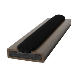 15mm x 4mm x 2.1Mtr Int Strip Brown FD30 Rated with Brush
