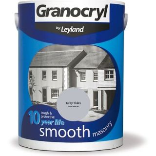 Granocryl Smooth Masonry Paint Grey Skies 5Ltr