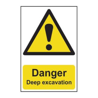 Danger Site Entrance PVC Sign 600 x 400mm Ref 4102