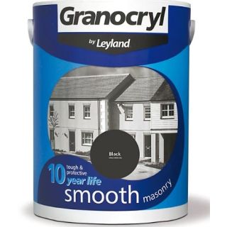 2.5Ltr Granocryl Masonry Paint Black