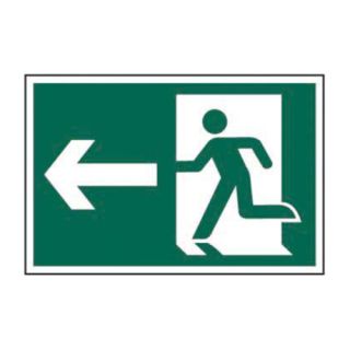 Fire Exit Safety Sign Ref 1531 200 x 300mm Semi-Rigid PVC