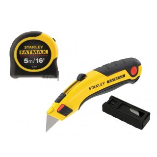 Stanley FatMax Triple Pack Tape Knife & Blades 043257Tp