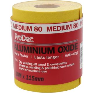 Prodec P80 Medium Sand Paper Roll 10Mtr Paalx80