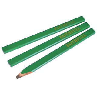 Faithful Carpenters Pencils (3) Green Hard FAICPG