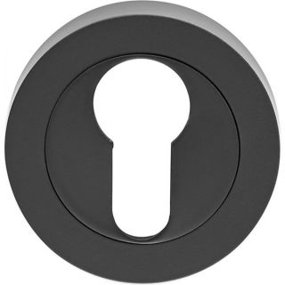 Carlisle Brass Escutcheon Euro on Concealed Rose Matt Black