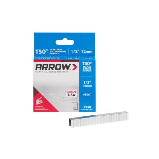 1/2 / 12Mm Arrow 508 Staples For Use T50 / T55 Gun Per Box 1250