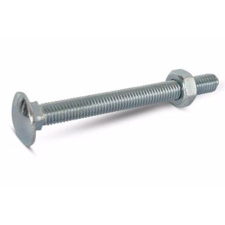 M10 X 220Mm Cup Sq Hex Bzp Carriage Bolt With Nuts