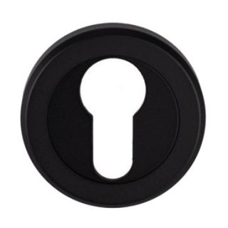 Serozzetta Euro Profile Escutcheon Matt Black