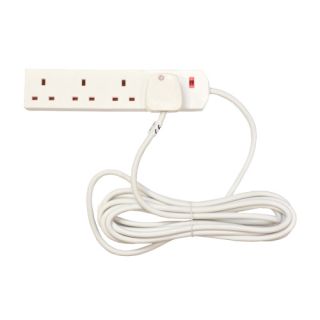 4 Way Extension Socket C/W 5Mtr Lead El148P