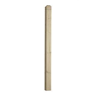 Dep12Cb Decking Newel Square & Chamfered Top 1250mm x 90mm PEFC