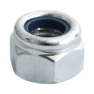 8mm Nylon Nuts Zinc Pack - 10