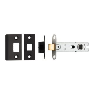 Carlisle Brass 76mm Tubular Mortice Latch Square Matt Black