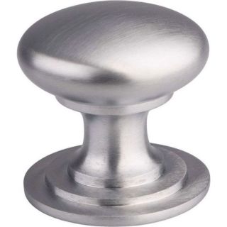 Victorian Cupboard Knob 25Mm Dia Satin Chrome M47Asc