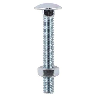 M12 X 75Mm Carriage Bolt & Hex Nut 1275Cb Box/25