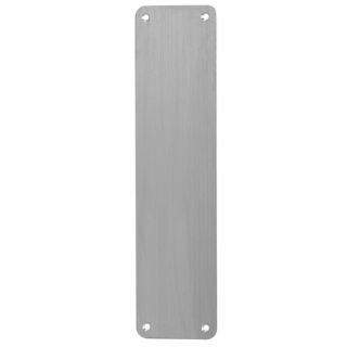 300Mm X 75Mm Satin Stainless Steel Finger Plate Csk Holed