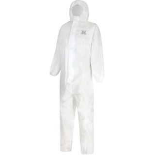 SMS Type 5/6 White Disposable Coverall / Boilersuit XL